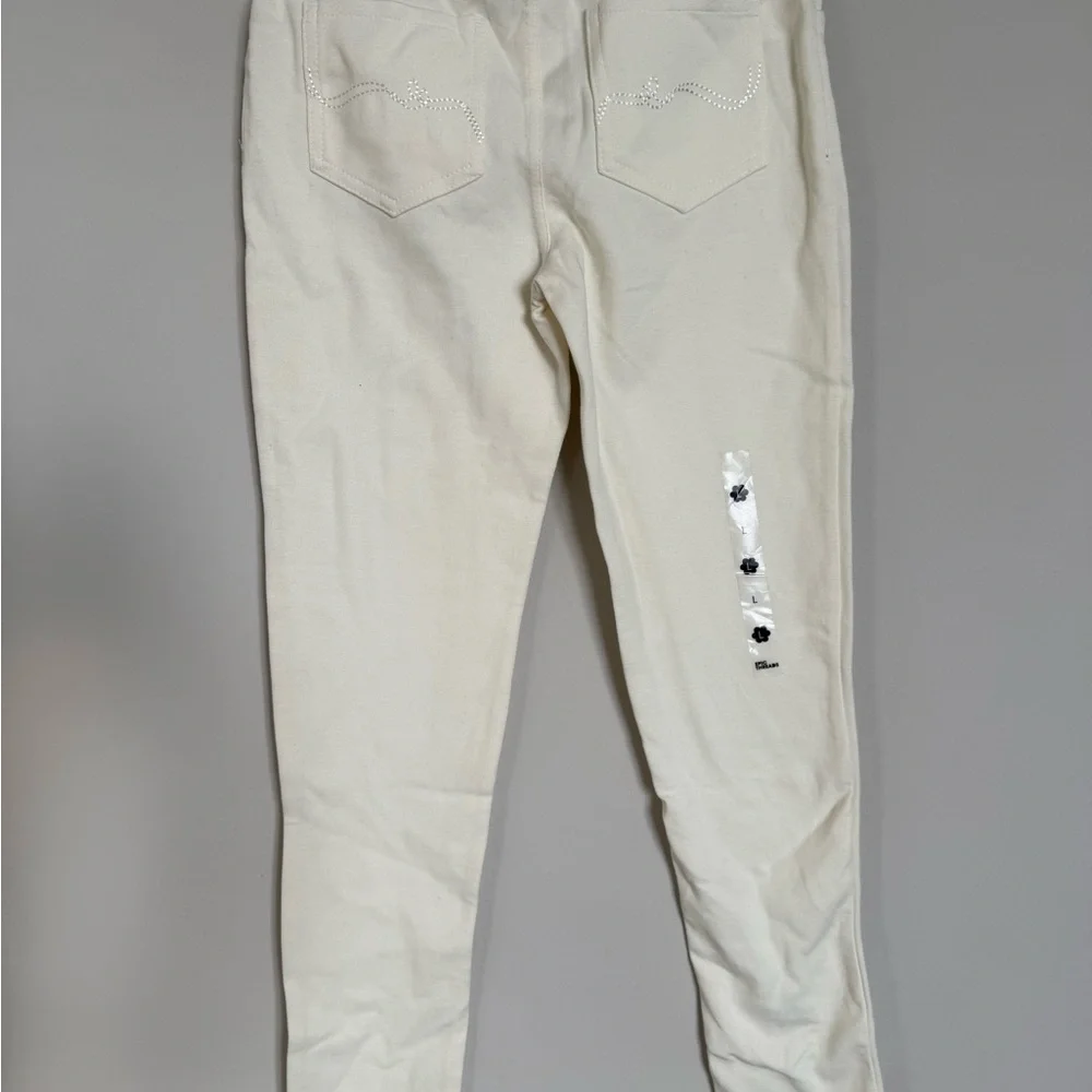 Epic Threads Cream Pull On Jeggings Size L NWT